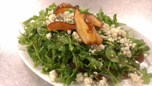 Roasted Pear and Blue Cheese Salad